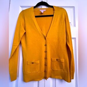 Banana Republic Gold Yellow Cardigan